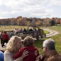 Halloween hay ride